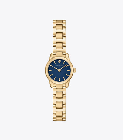 Tory Burch Mini Miller Watch - Navy/Pale Gold