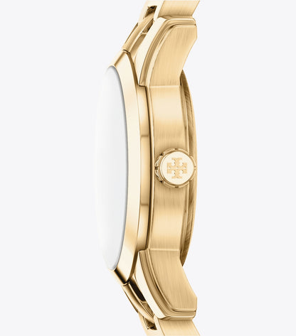 Tory Burch Mini Miller Watch - Navy/Pale Gold