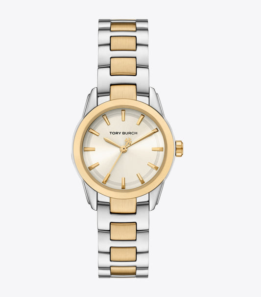 Tory Burch Small Miller Watch - Ivory/Two-Tone
