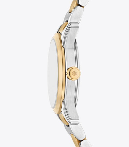 Tory Burch Small Miller Watch - Ivory/Two-Tone