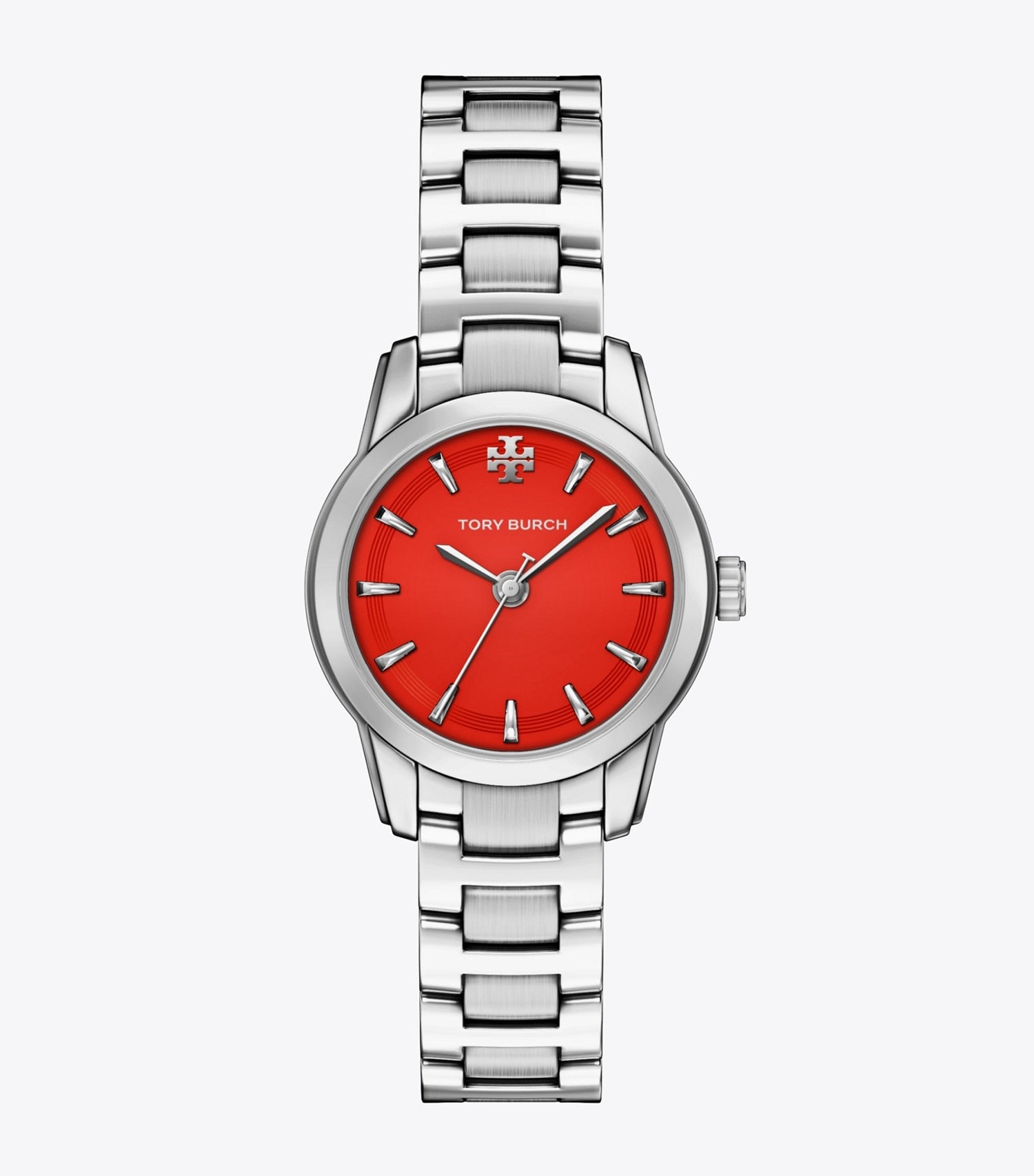 Tory Burch Small Miller Watch - Red/Silver