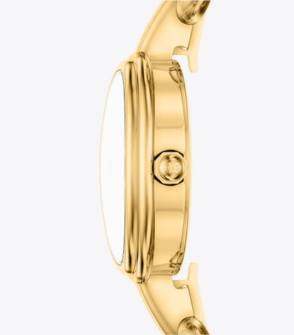 Tory Burch Small Oval Watch Gift Set - Ivory/Gold/Black