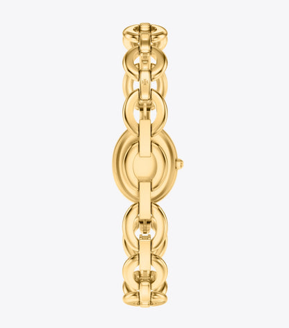 Tory Burch Small Oval Watch Gift Set - Ivory/Gold/Black