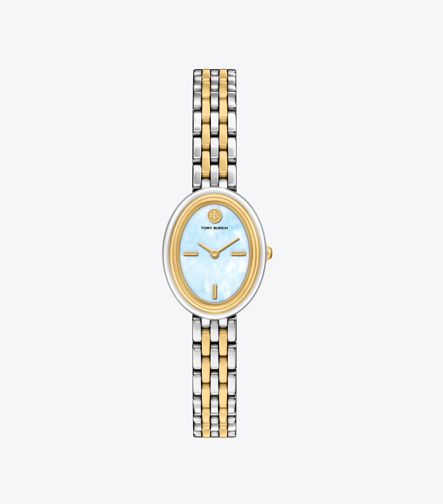 Tory Burch Oval Watch - Light Blue Mop/Gold/Two-Tone