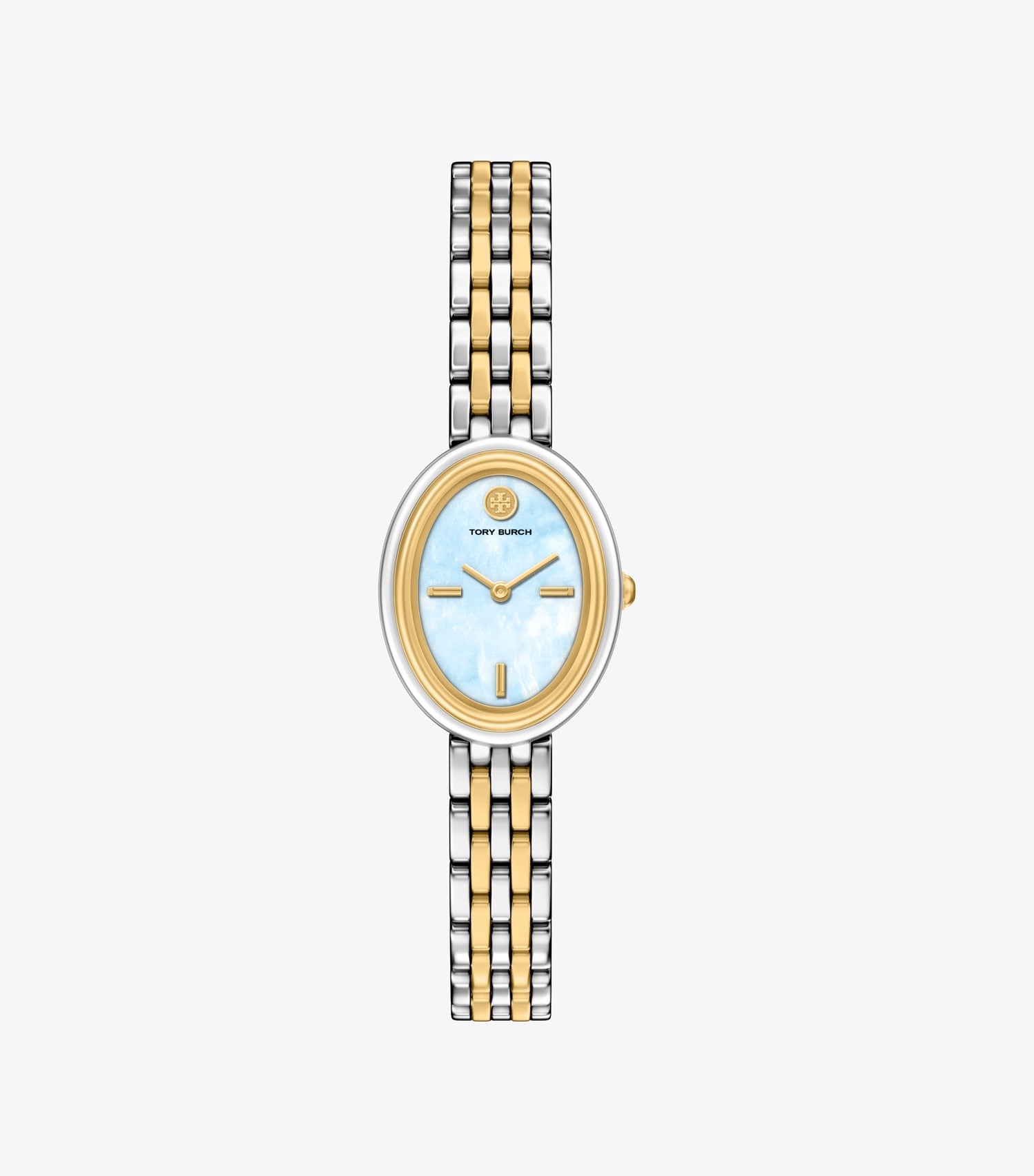Tory Burch Oval Watch - Light Blue Mop/Gold/Two-Tone
