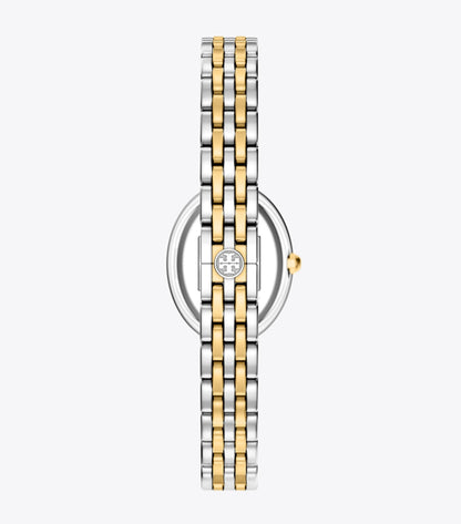 Tory Burch Oval Watch - Light Blue Mop/Gold/Two-Tone