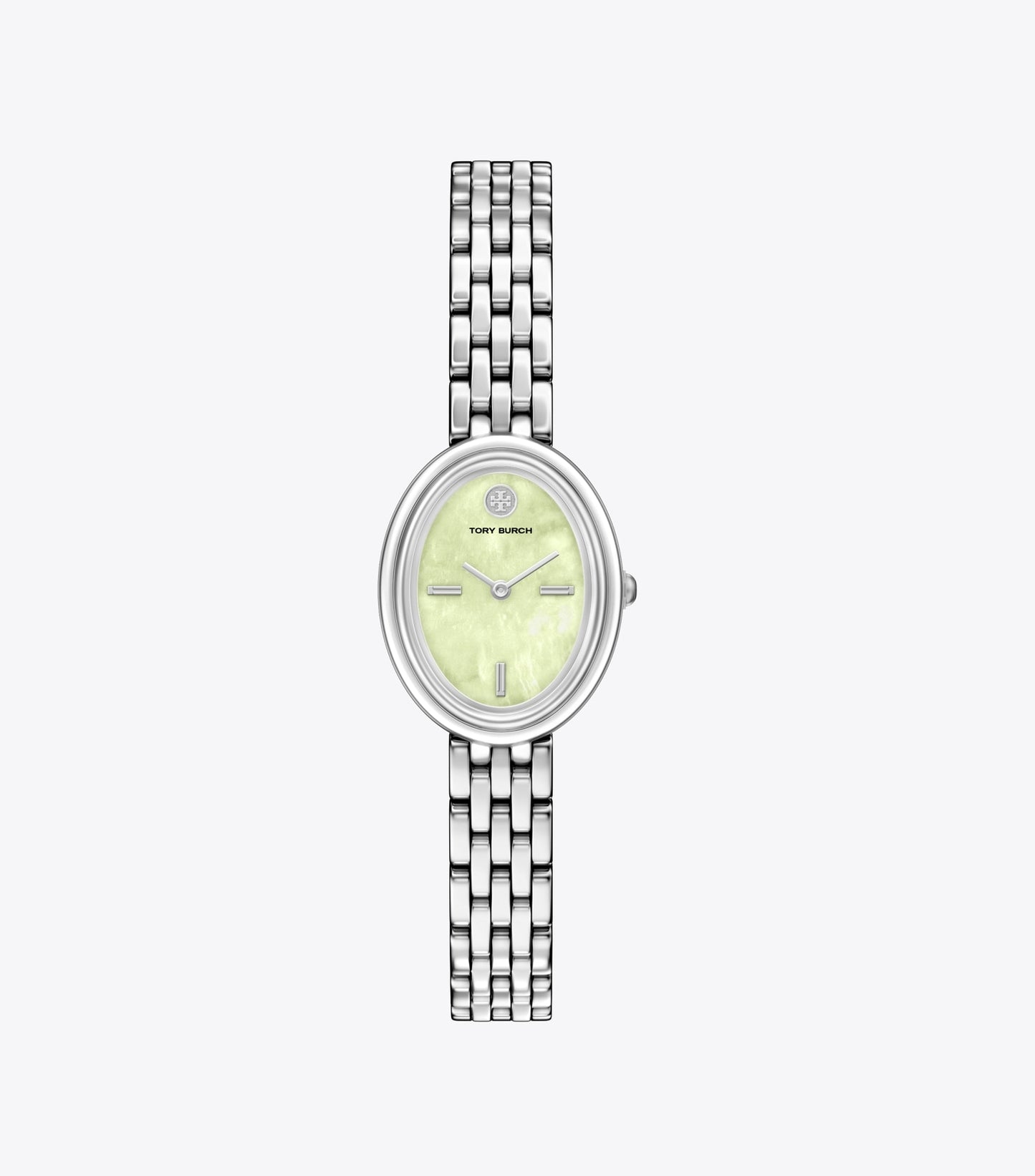 Tory Burch Oval Watch - Mint Green Mop/Silver