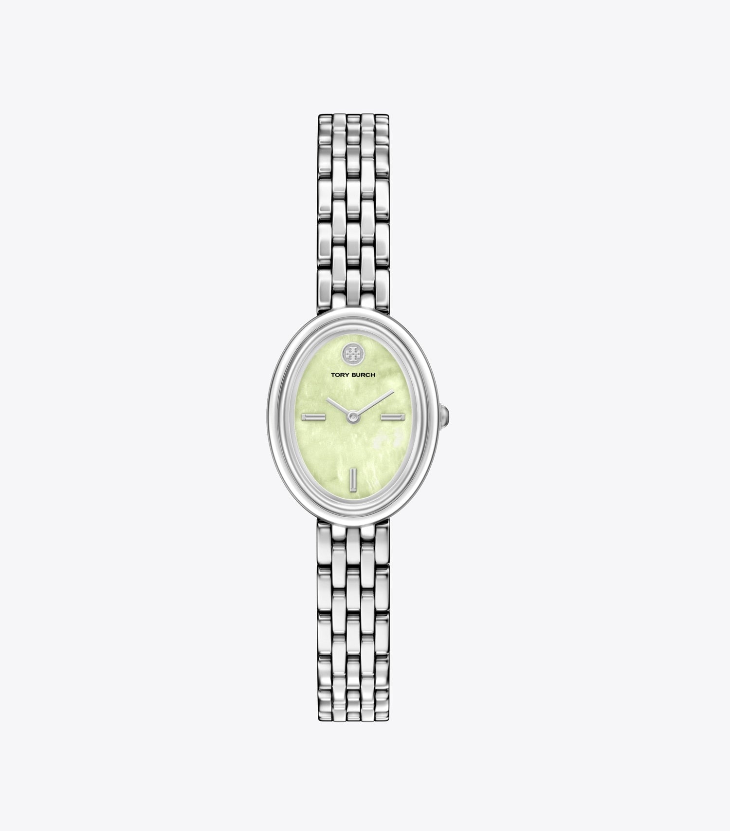 Tory Burch Oval Watch - Mint Green Mop/Silver