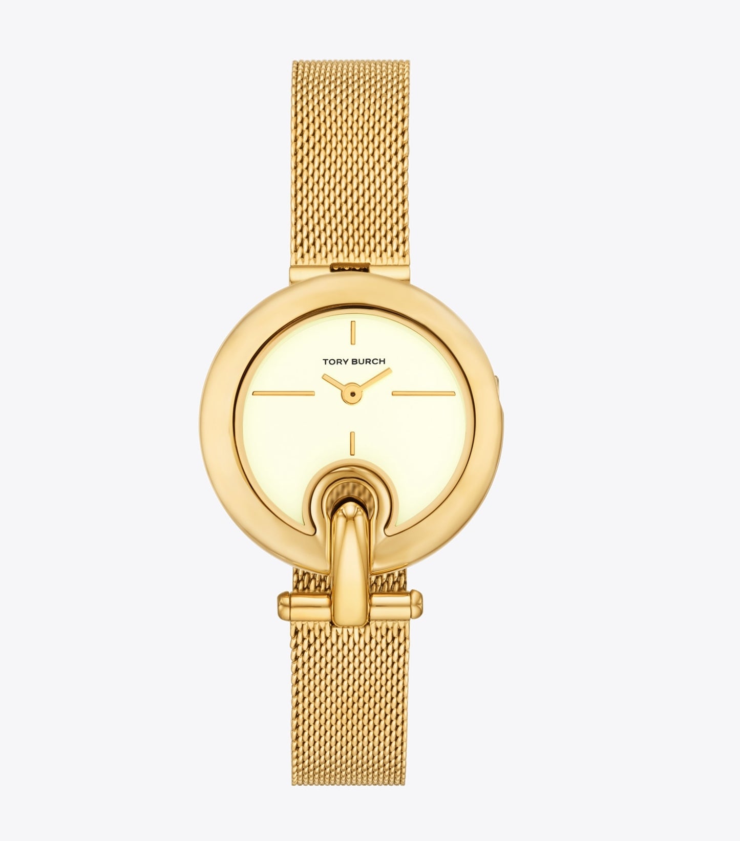 Tory Burch Small Pierced Watch - Ivory/Gold