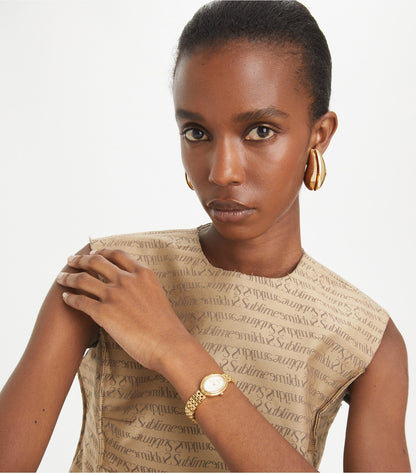 Tory Burch Oval Watch - Gold