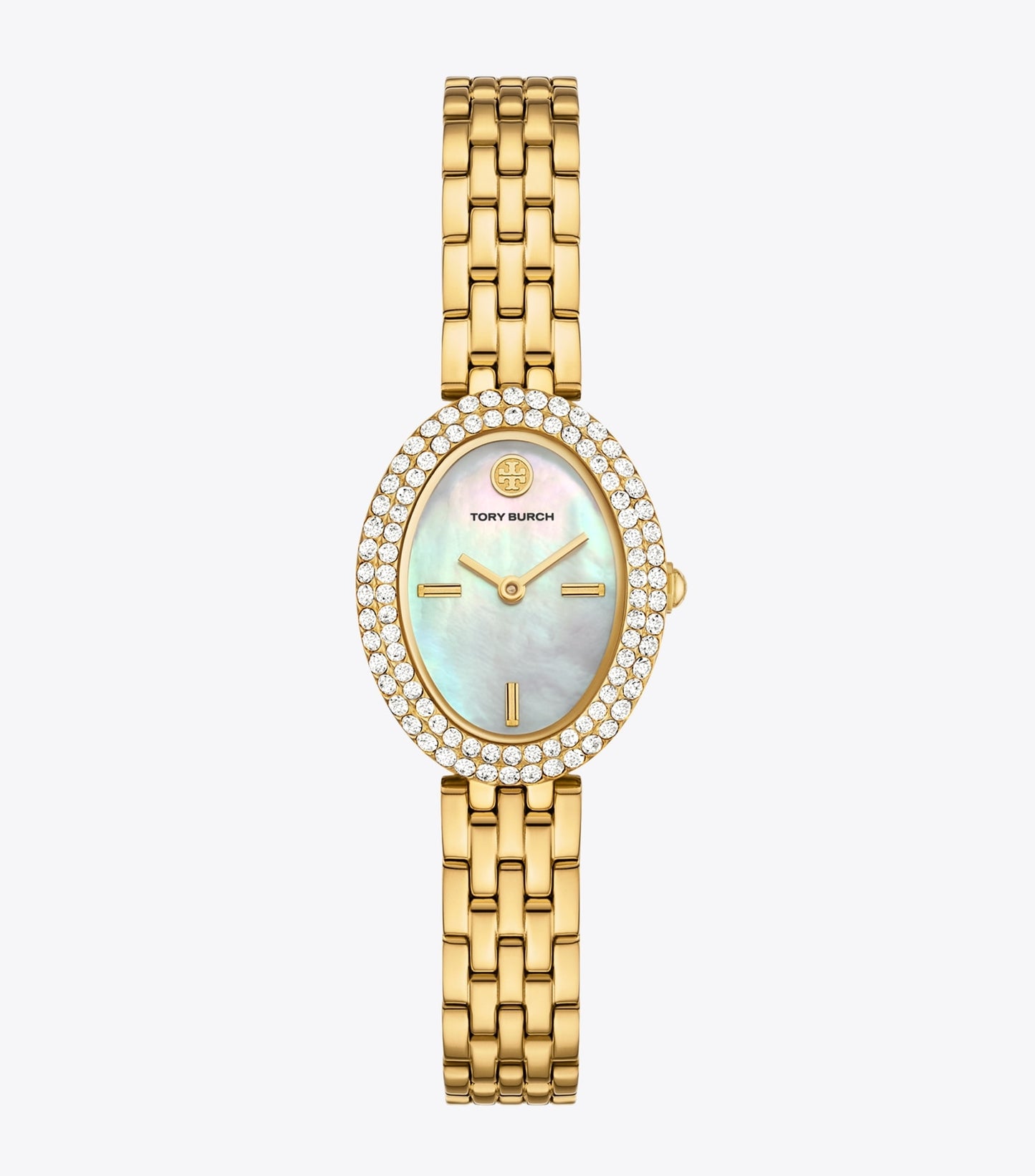 Tory Burch Oval Watch - Mop/Stones/Gold