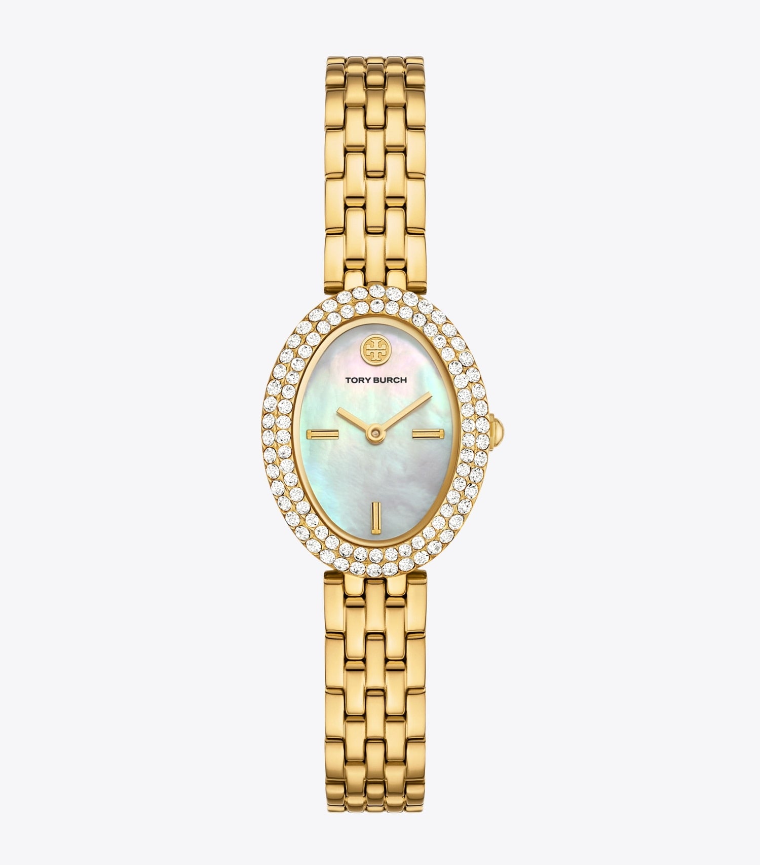 Tory Burch Oval Watch - Mop/Stones/Gold