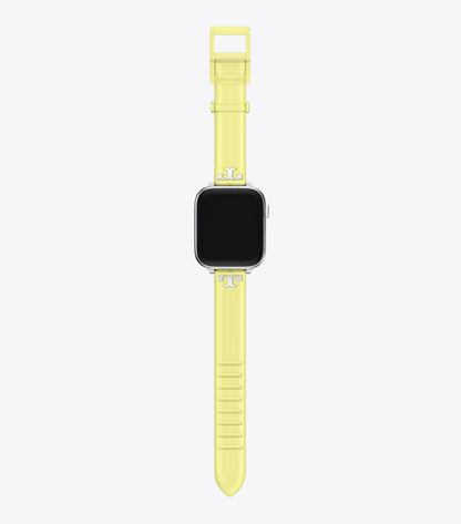 Tory Burch Single T Jelly Band for Apple Watch® - Light Yellow
