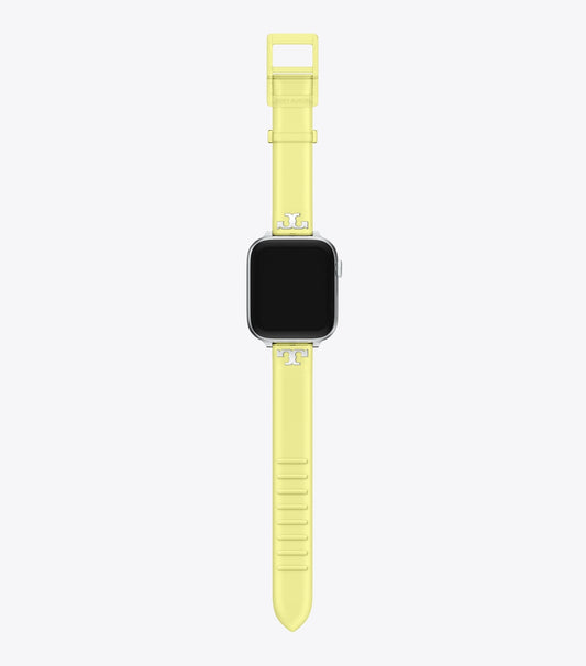 Tory Burch Single T Jelly Band for Apple Watch® - Light Yellow