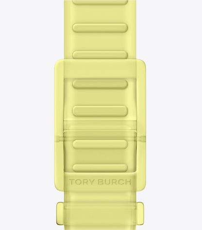 Tory Burch Single T Jelly Band for Apple Watch® - Light Yellow