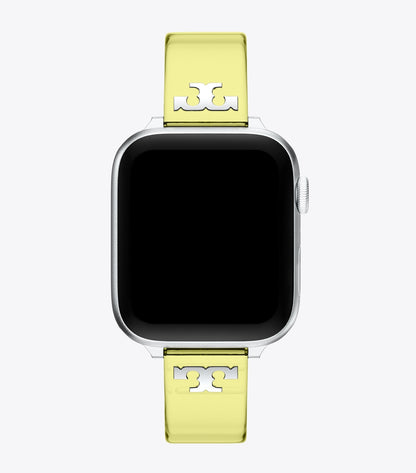 Tory Burch Single T Jelly Band for Apple Watch® - Light Yellow