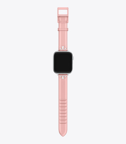 Tory Burch Single T Jelly Band for Apple Watch® - Light Pink