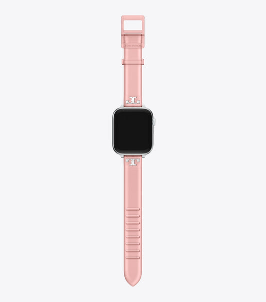 Tory Burch Single T Jelly Band for Apple Watch® - Light Pink