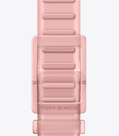 Tory Burch Single T Jelly Band for Apple Watch® - Light Pink
