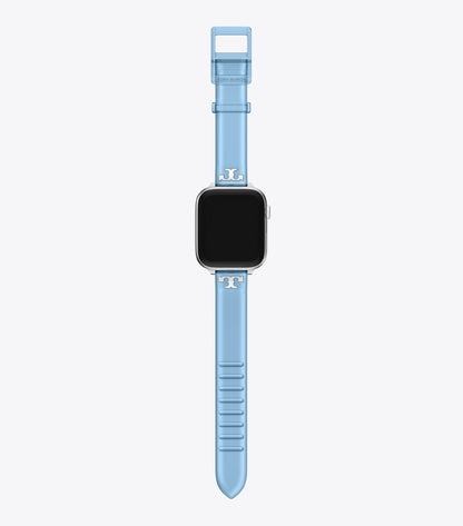 Tory Burch Single T Jelly Band for Apple Watch® - Light Blue