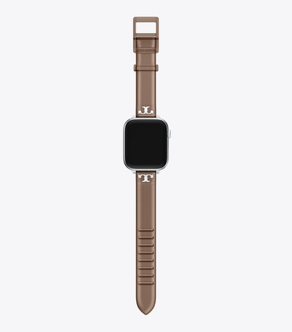 Tory Burch Single T Jelly Band for Apple Watch® - Light Brown