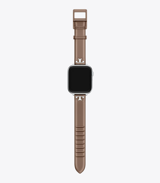 Tory Burch Single T Jelly Band for Apple Watch® - Light Brown