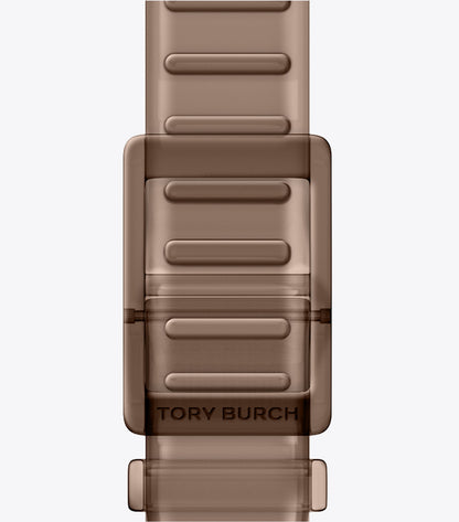 Tory Burch Single T Jelly Band for Apple Watch® - Light Brown