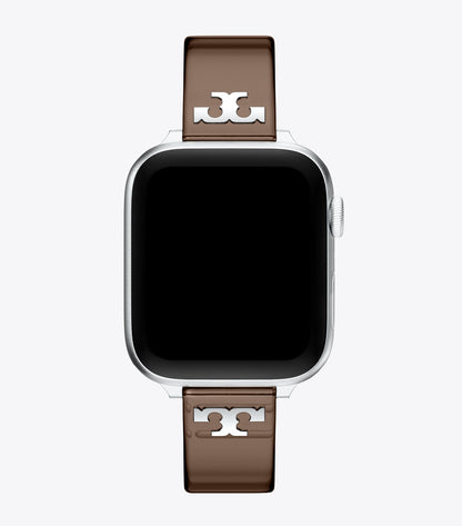 Tory Burch Single T Jelly Band for Apple Watch® - Light Brown