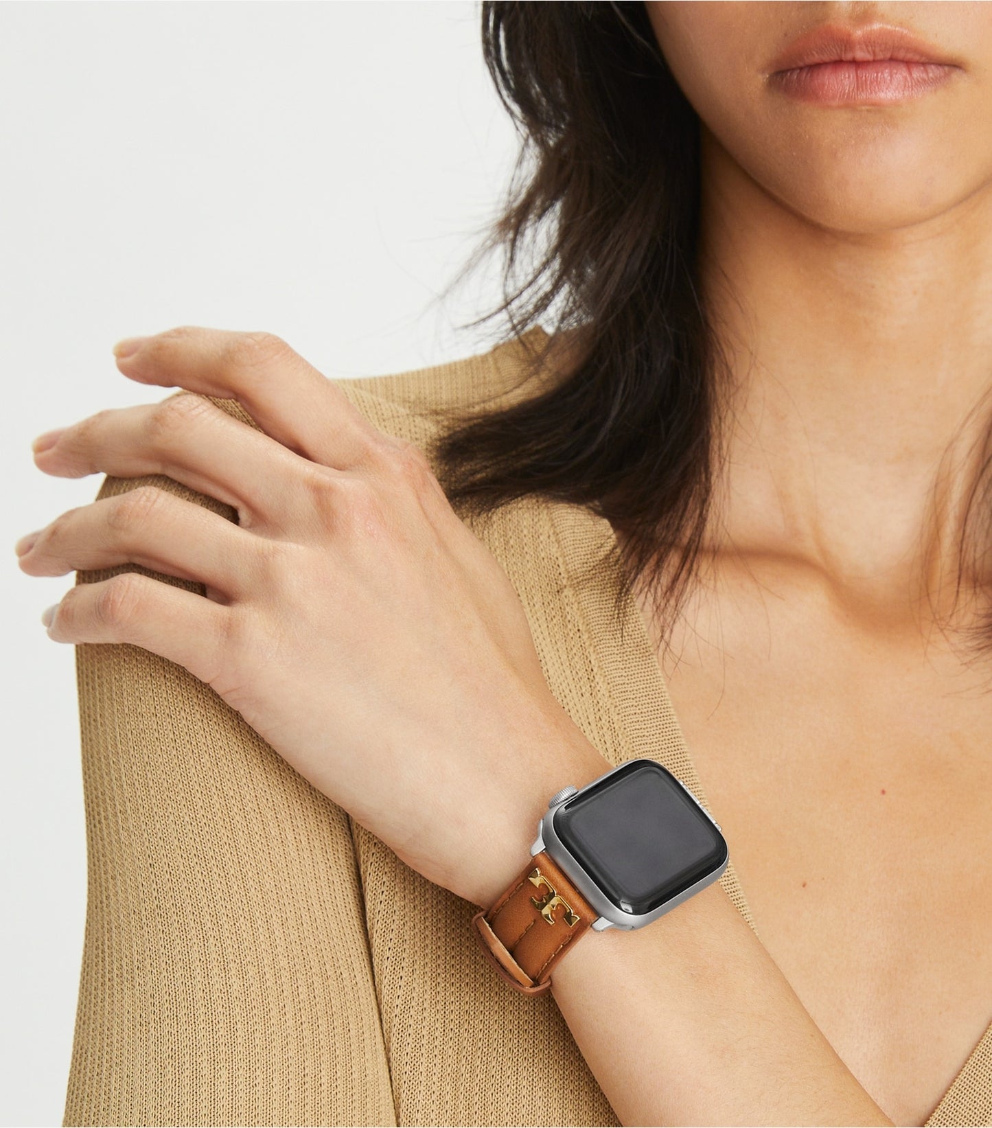 Tory Burch Kira Band for Apple Watch® - Luggage