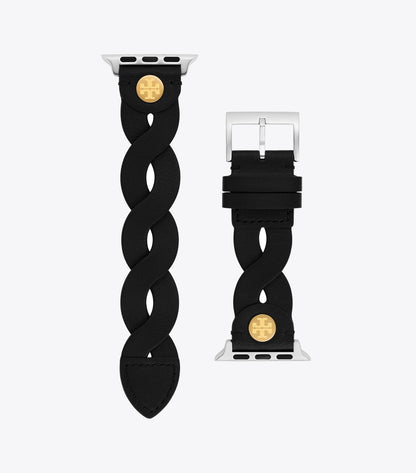 Tory Burch Miller Braided Band for Apple Watch® - Black