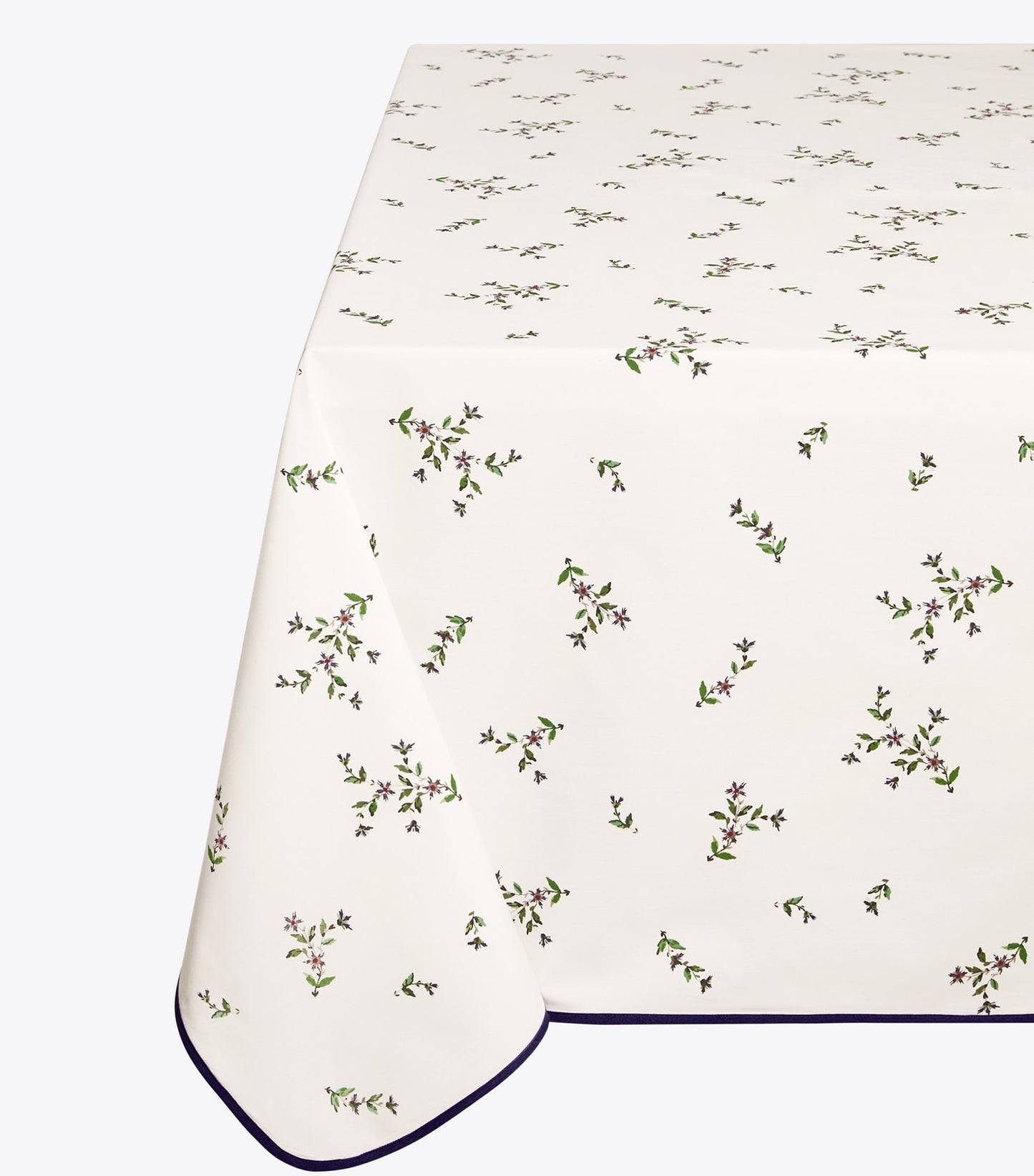 Tory Burch Jolie Fleur Square Tablecloth, 70" - New Ivory