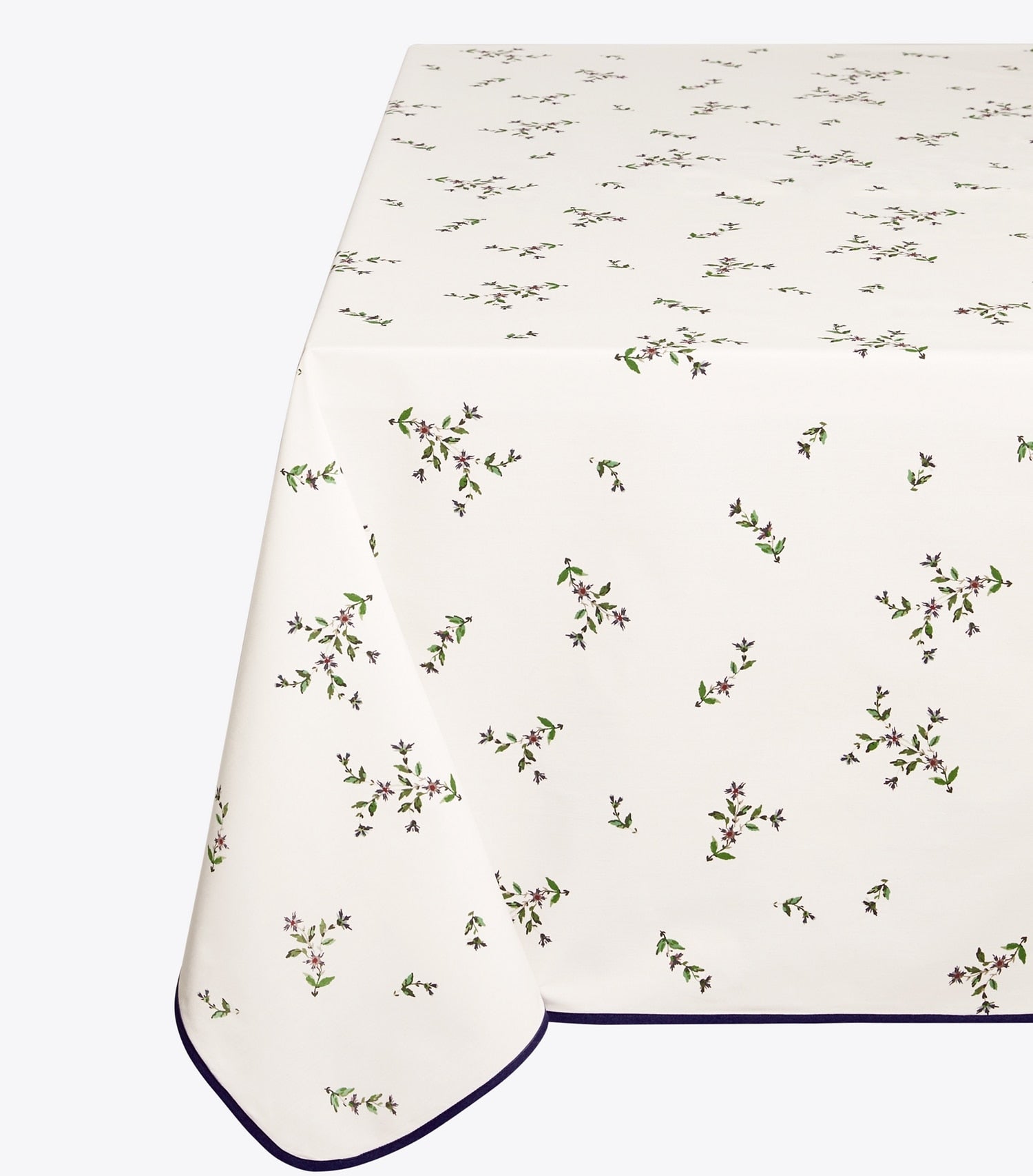 Tory Burch Jolie Fleur Square Tablecloth, 70" - New Ivory