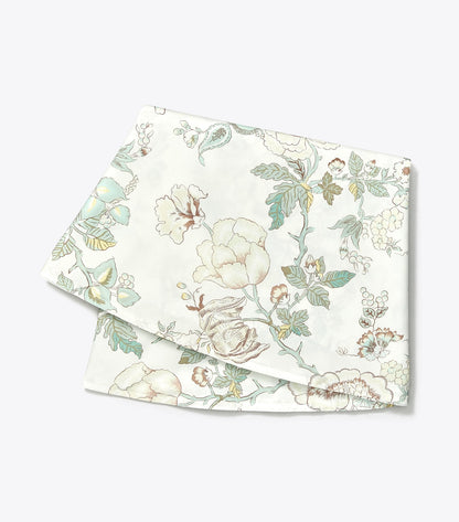 Tory Burch Happy Times Bouquet Round Tablecloth, 108" - Ivory