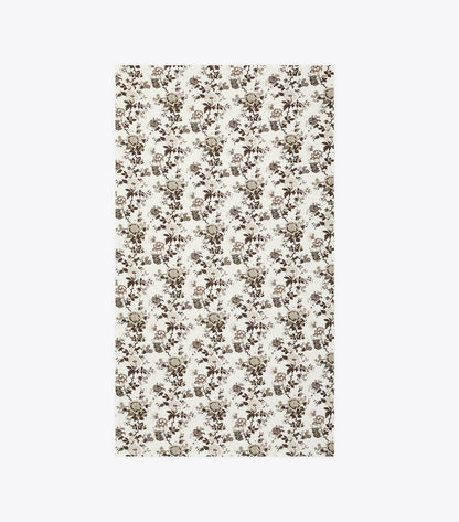 Tory Burch HAPPY TIMES BOUQUET OBLONG TABLECLOTH, 70" X 126" - Brown