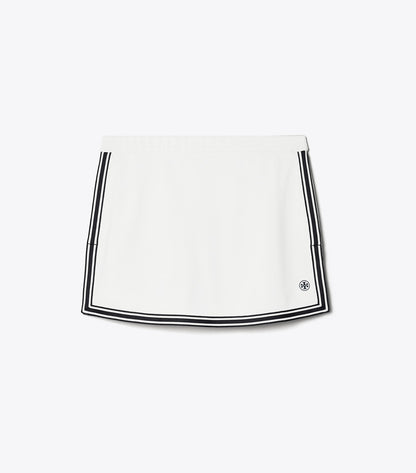 Tory Burch Tech Piqué Tennis Skirt - Snow White