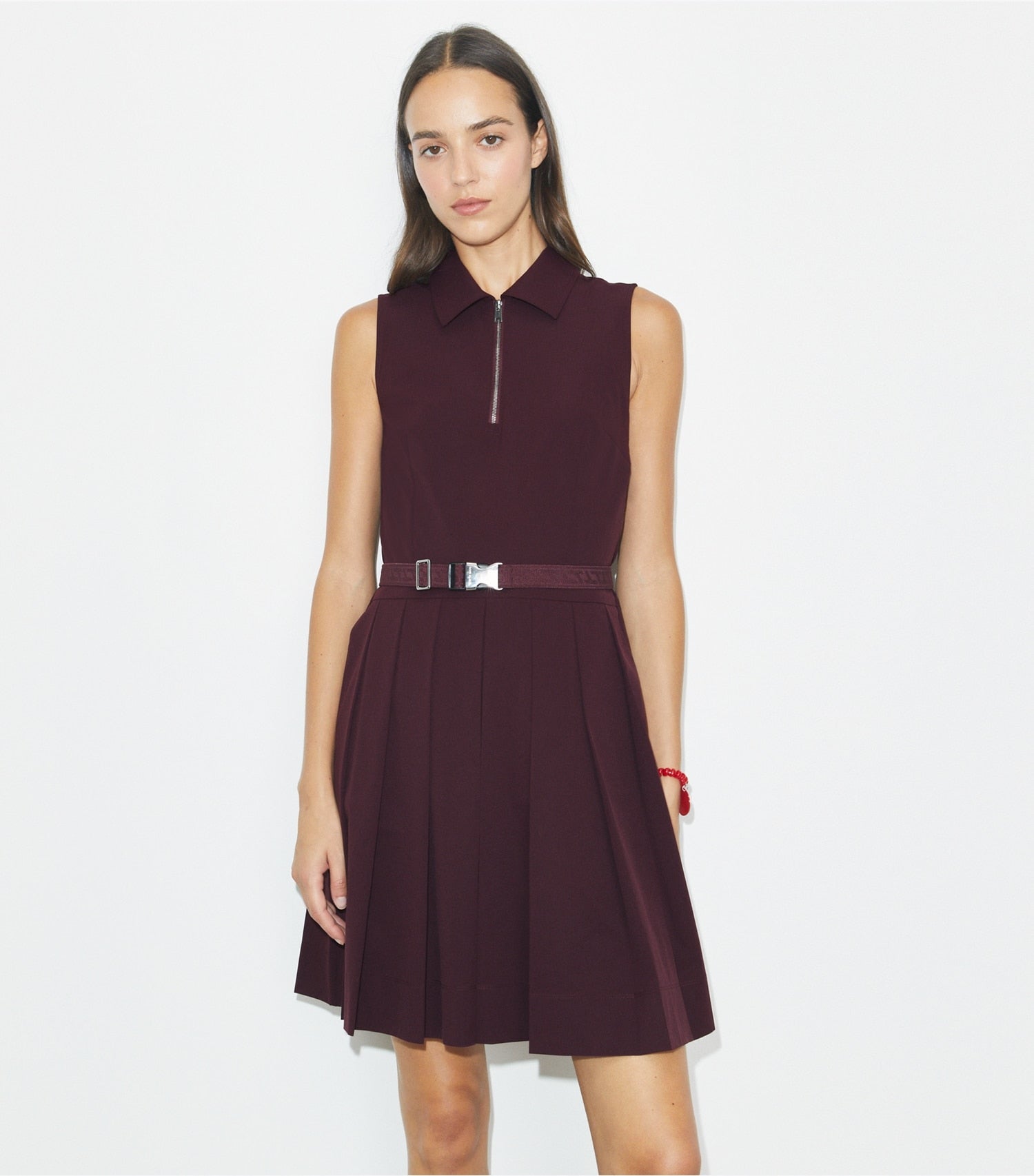 Tory Burch Stretch Golf Dress - Dark Sangria