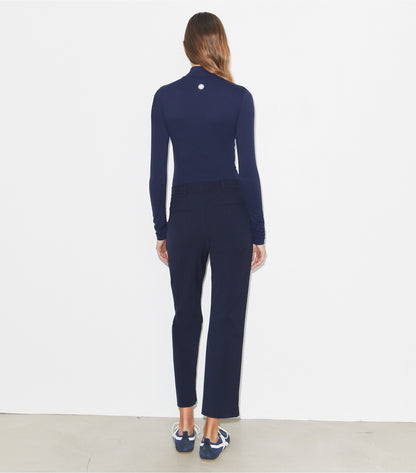Tory Burch Cropped Stretch Golf Pant - Medium Navy