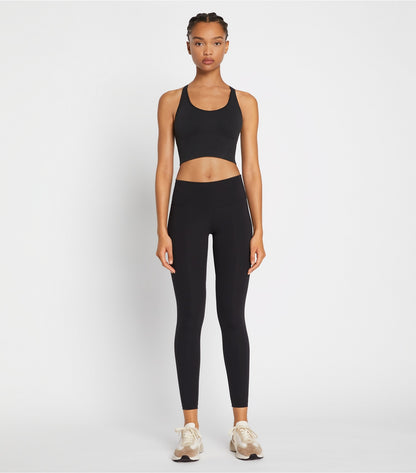 Tory Burch Sculpt Compression Side-Pocket Legging - Sport Black