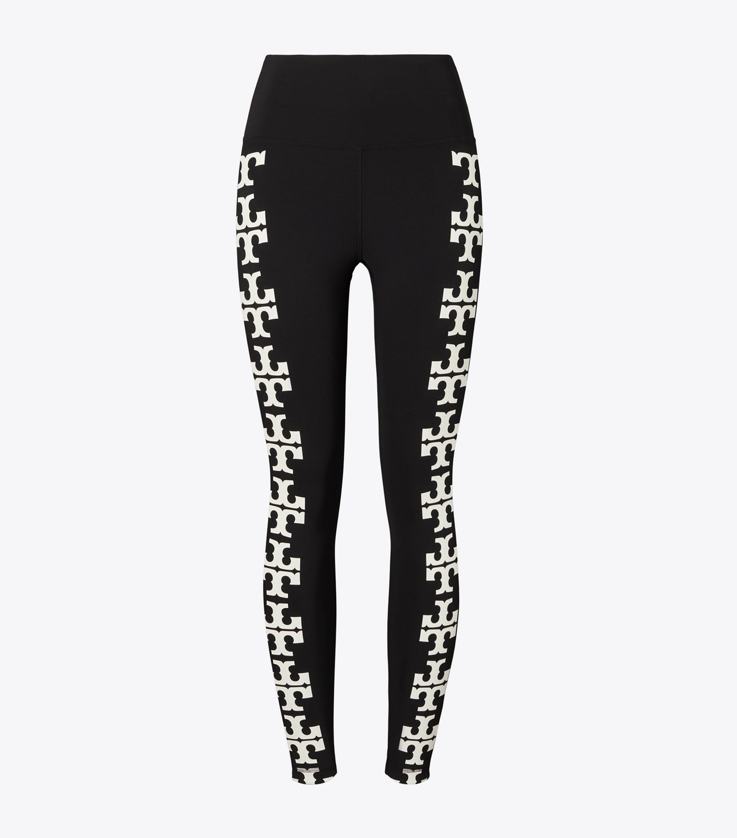 Tory Burch Compression Logo 7/8 Legging - Black T Logo Row