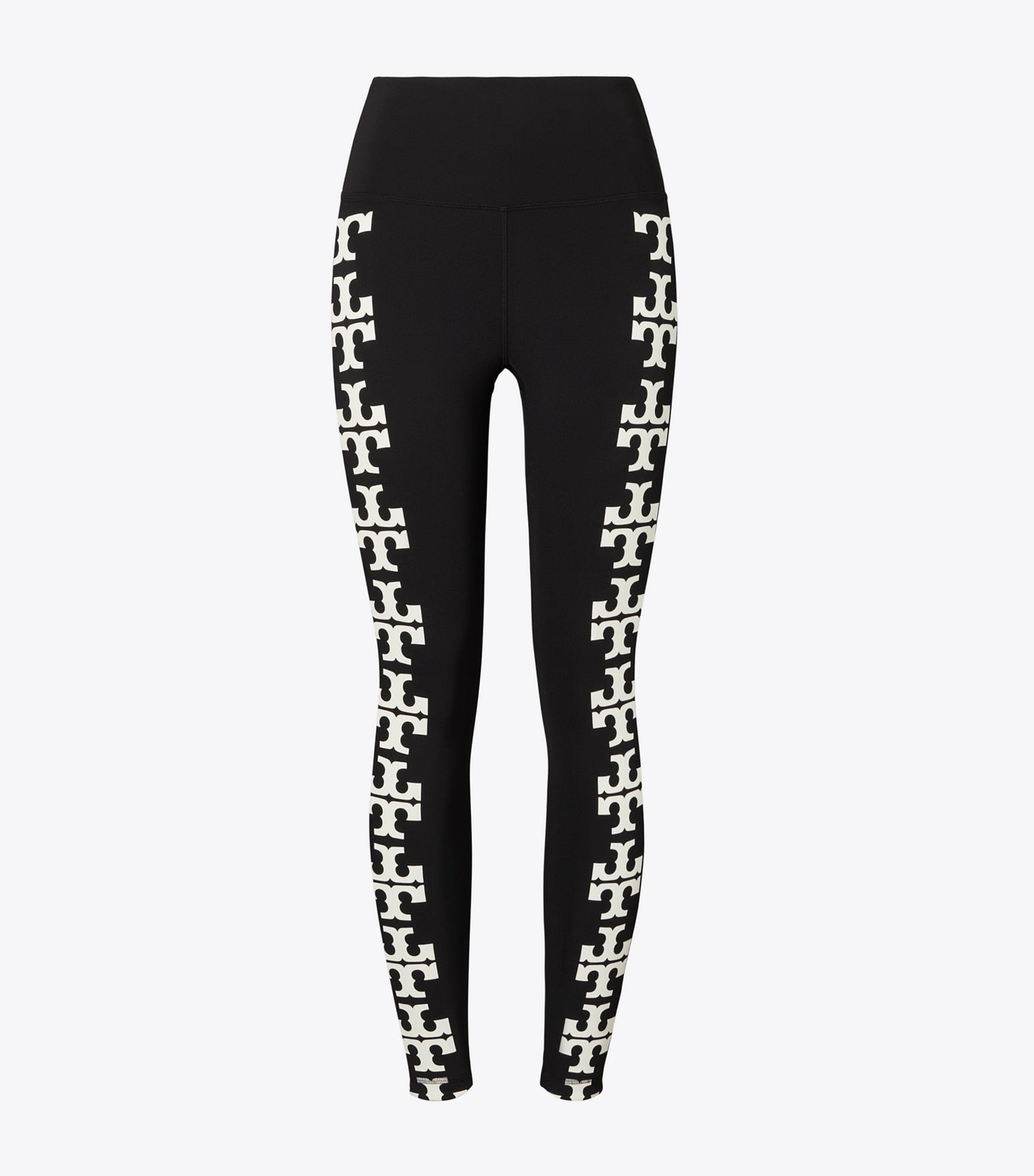 Tory Burch Compression Logo 7/8 Legging - Black T Logo Row