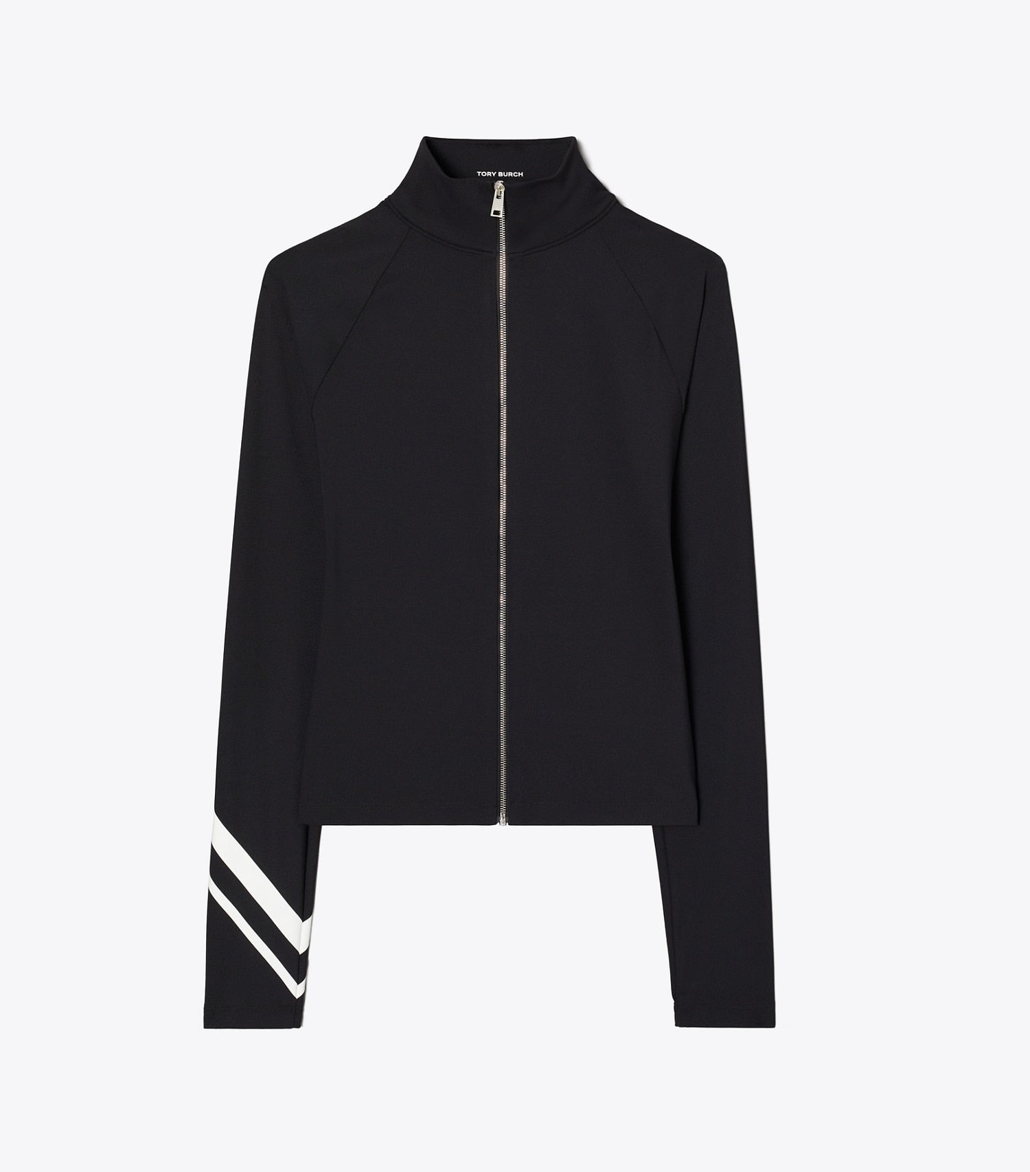 Tory Burch Chevron Full-Zip Jacket - Black