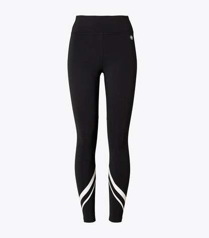 Tory Burch Weightless Chevron Legging - Sport Black/Snow White