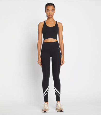 Tory Burch Weightless Chevron Legging - Sport Black/Snow White