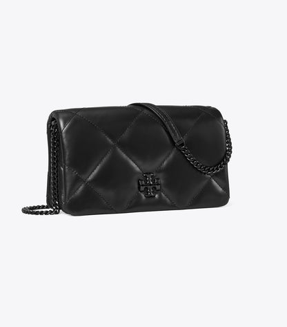 Tory Burch Kira Diamond Quilt Crossbody - Black