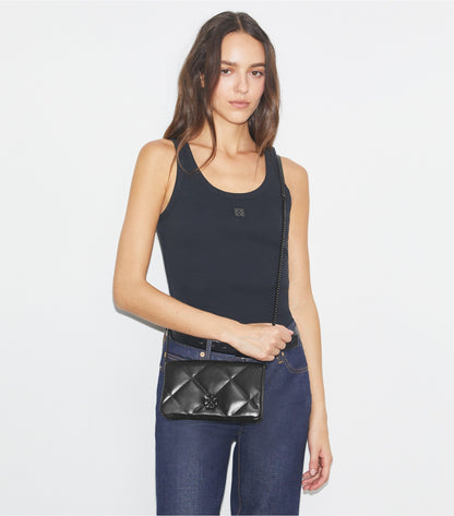 Tory Burch Kira Diamond Quilt Crossbody - Black